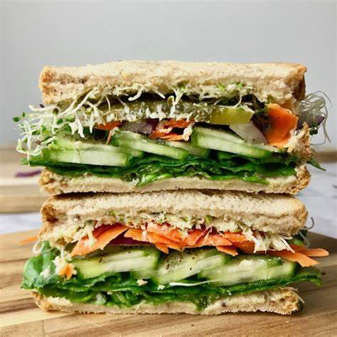 Cucumber Hummus Sandwich