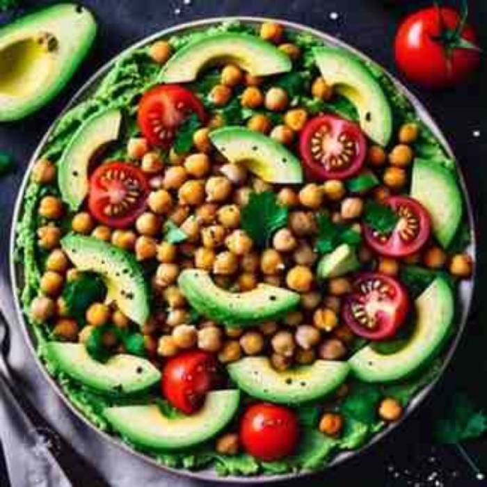 chickpea and avocado salad