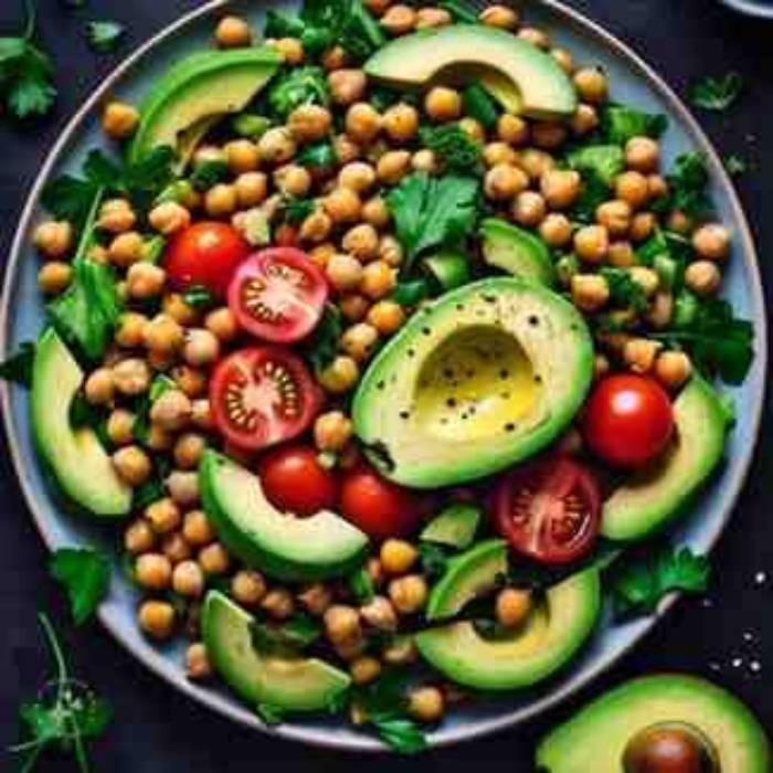chickpea avocado salad
