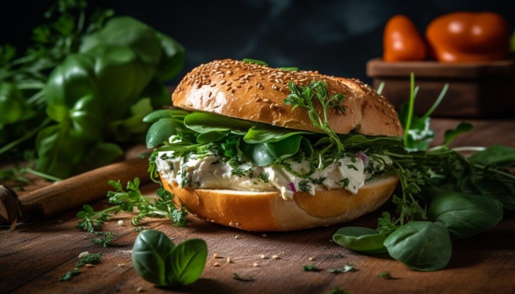 hummus in a sandwich