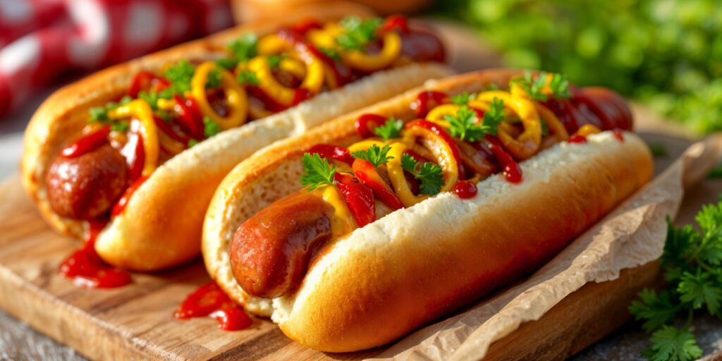 vegansk hotdog